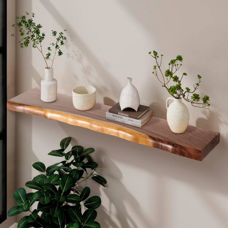 Acacia Wood Shelf with Live Edge