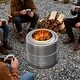 preview thumbnail 9 of 7, 20'' Smokeless Fire Pit Wood Burning Portable Stainless Steel Outdoor Fireplace - 19.68x16.33 inch