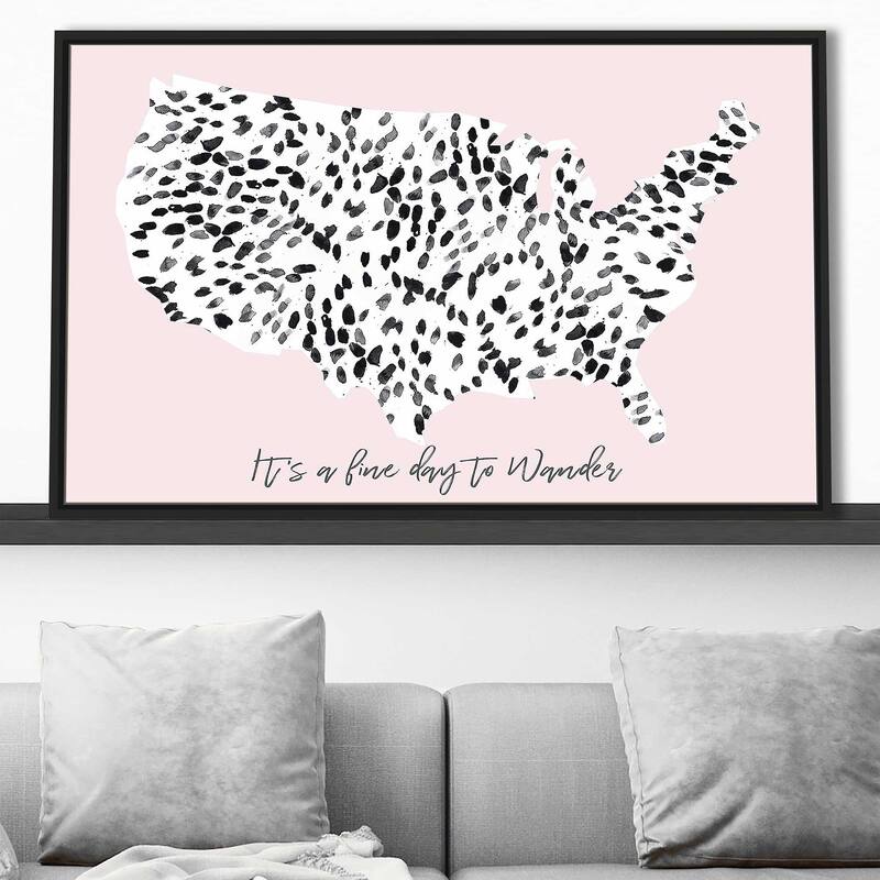 "It's a Fine Day to Wander" Print on Floating Canvas
