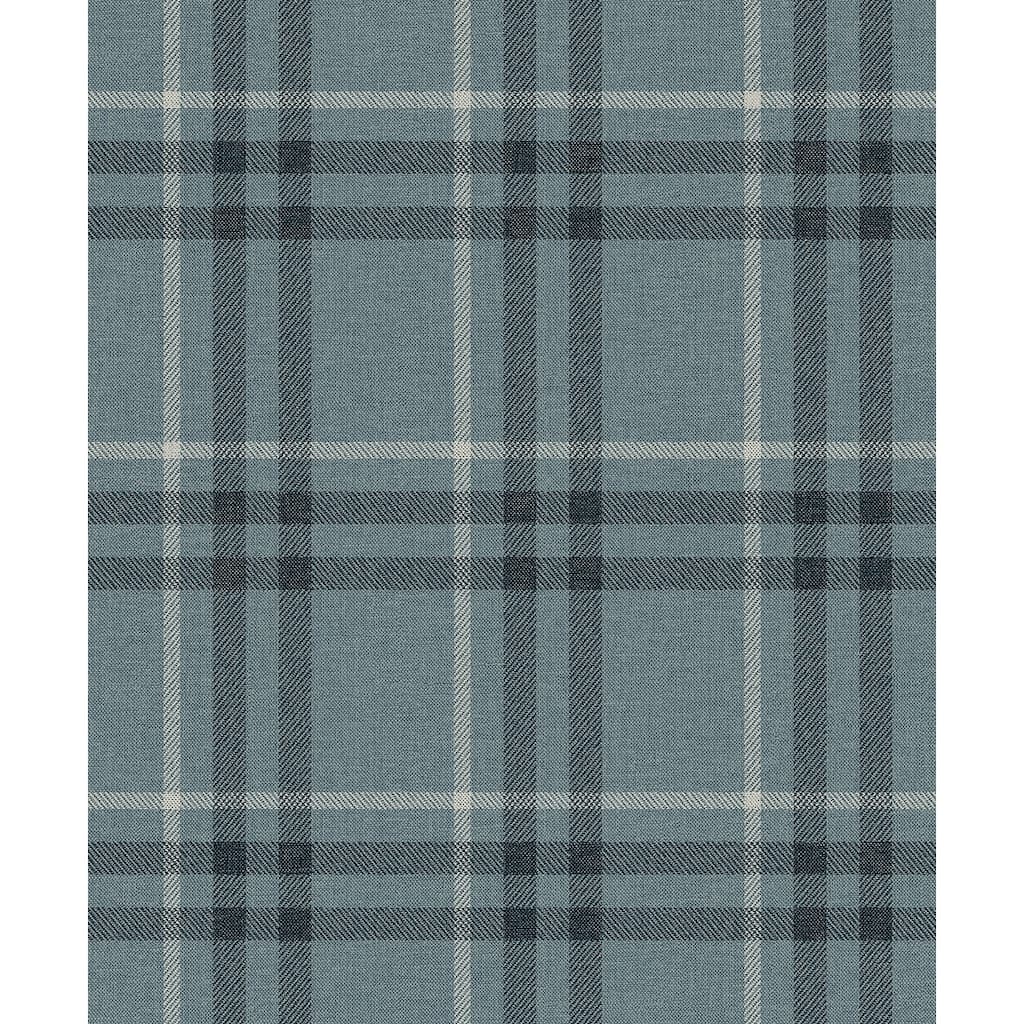 Seabrook Designs Calverlay Plaid Prepasted Wallpaper