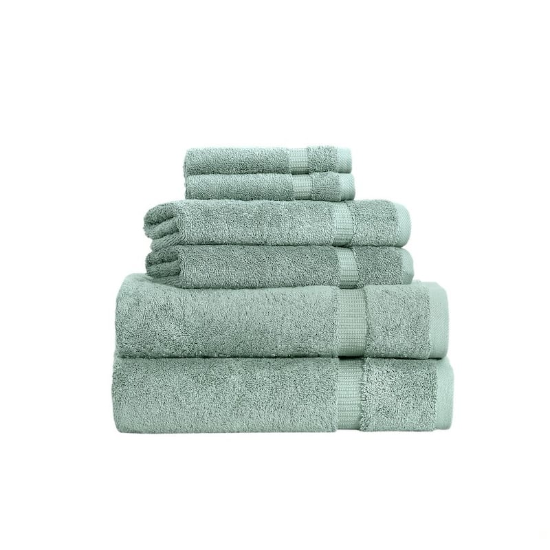 Luxury Turkish Villa Collection Bathroom Towel - Quick Dry Bath Towel Set (Set of 6)