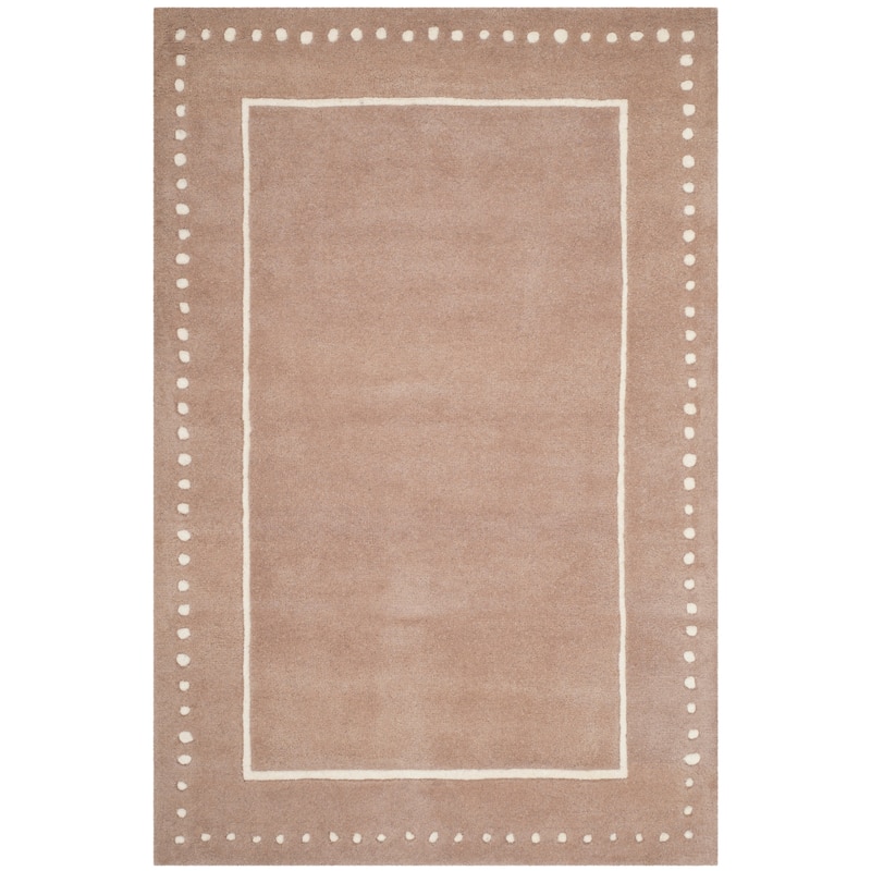 SAFAVIEH Handmade Bella Alverta Dotted Border Wool Rug