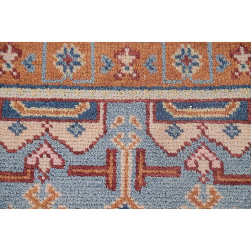 Geometric Khotan Runner Rug Handmade Oriental Wool Carpet - 2'6"x 7'10"