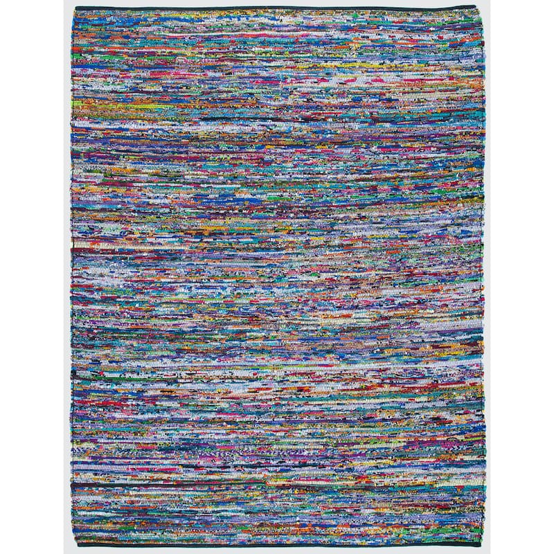 SAFAVIEH Handmade Rag Rug Abagail Casual Stripe Cotton Rug