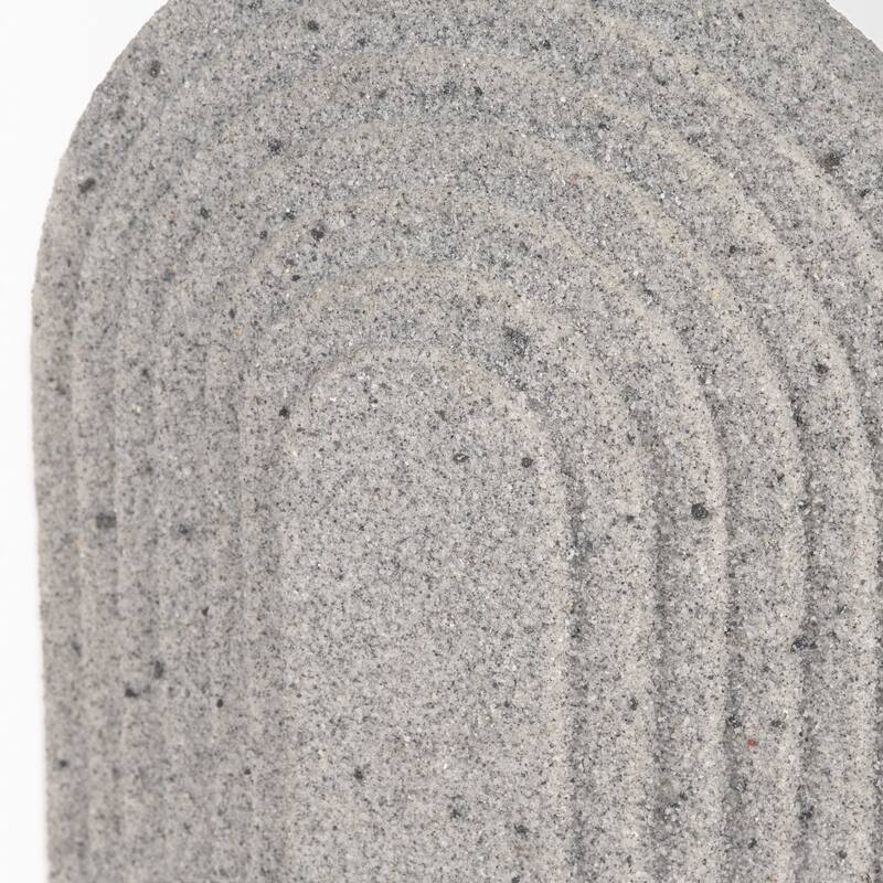 Kael Resin Textured Concrete Gray / Sandstone Decorative Object