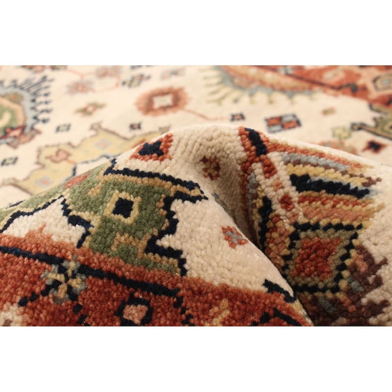 ECARPETGALLERY Hand-knotted Jules Sultane Cream Wool Rug - 2'6 x 7'11