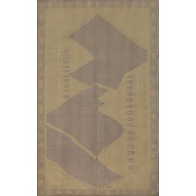 Hand Woven Oriental 100% Wool Carpet Southwestern Tribal Purples Kilim Area Rug - 9' 0'' X 6' 0''