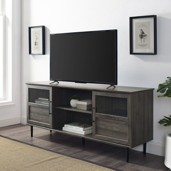 Carson Carrington Jularbo 2-door Split Panel TV Console. Opens flyout.