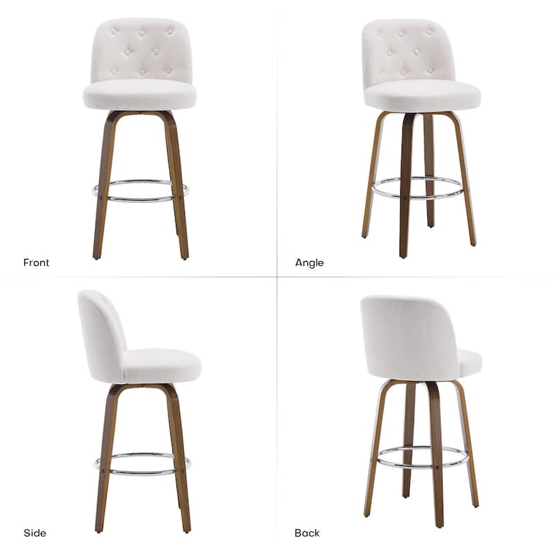 26"/29" Swivel Bar Stools/ Counter Stool with Bentwood Legs