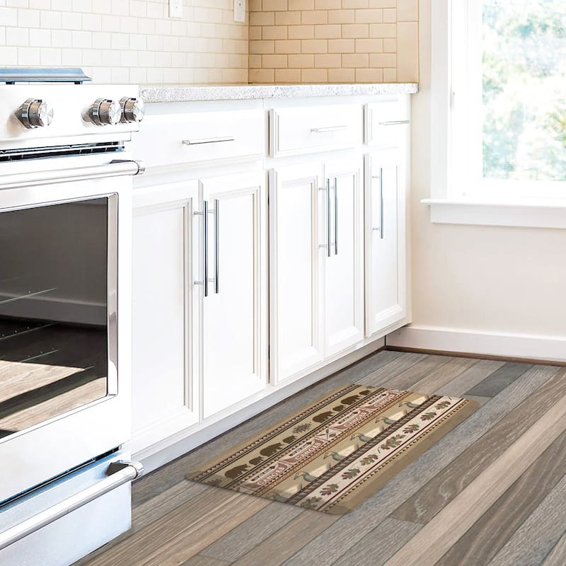 Laural Home Lodge Look 20" x 30" Kitchen Mat - 20" x 30" - 20" x 30" - Brown