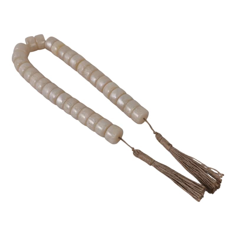 Resin Jute Decorative Beads Tassel Accents Featuring Woven Detailing