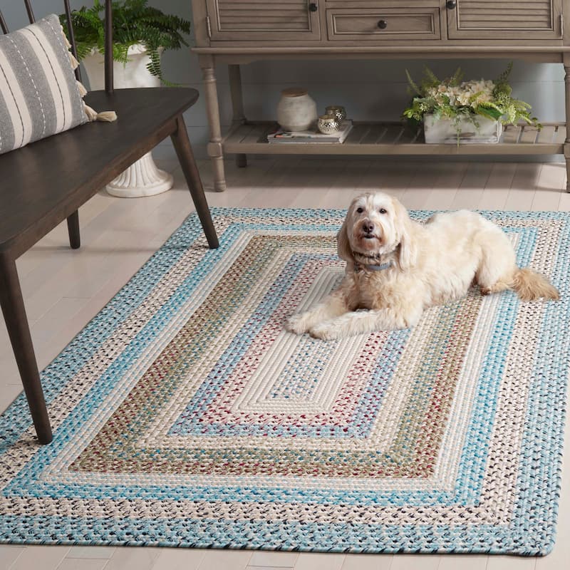 SAFAVIEH Handmade Braided Robena Machine Washable Country Rug