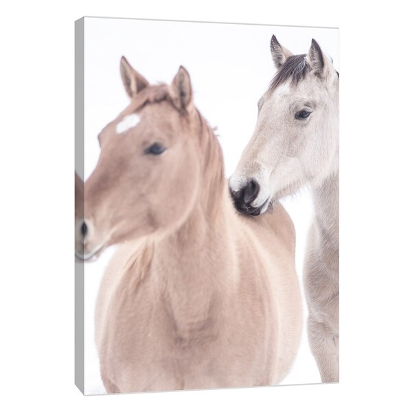PTM Images 9-108381 PTM Canvas Collection 10" x 8" - "Horse Red Winter" Giclee Horses Art Print on Canvas