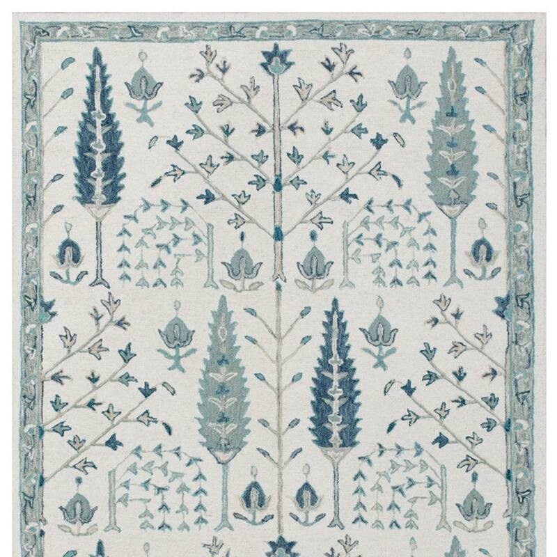 Dahoy Hand Tufted Floral Traditional Area Rug By HomeRoots