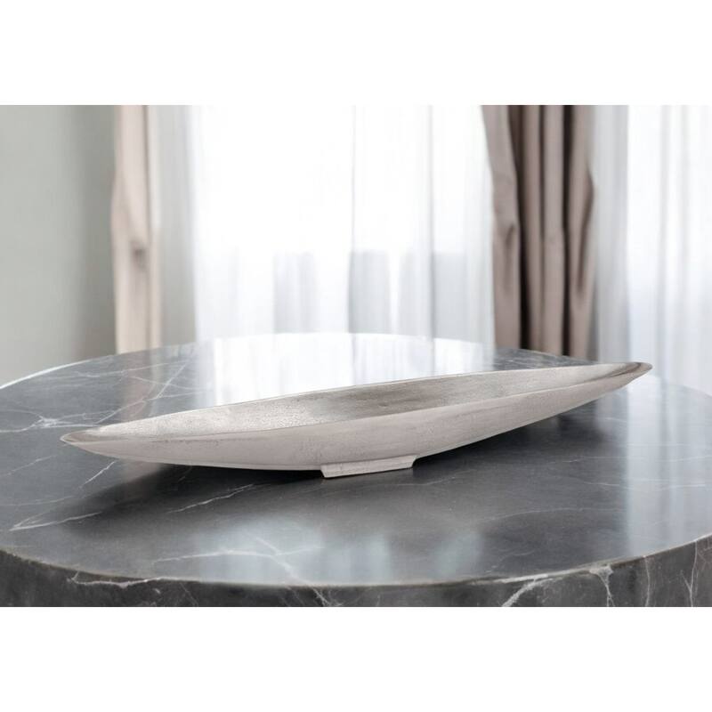 27" Silver Aluminum Table Vase - 7.8 - Silver - 7.8