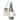 VAXCEL Chatham 12 in. H 1-Light Brushed Nickel Coastal Outdoor Wall Sconce, Steel, Clear Seeded Glass Shade, LED Compatible
