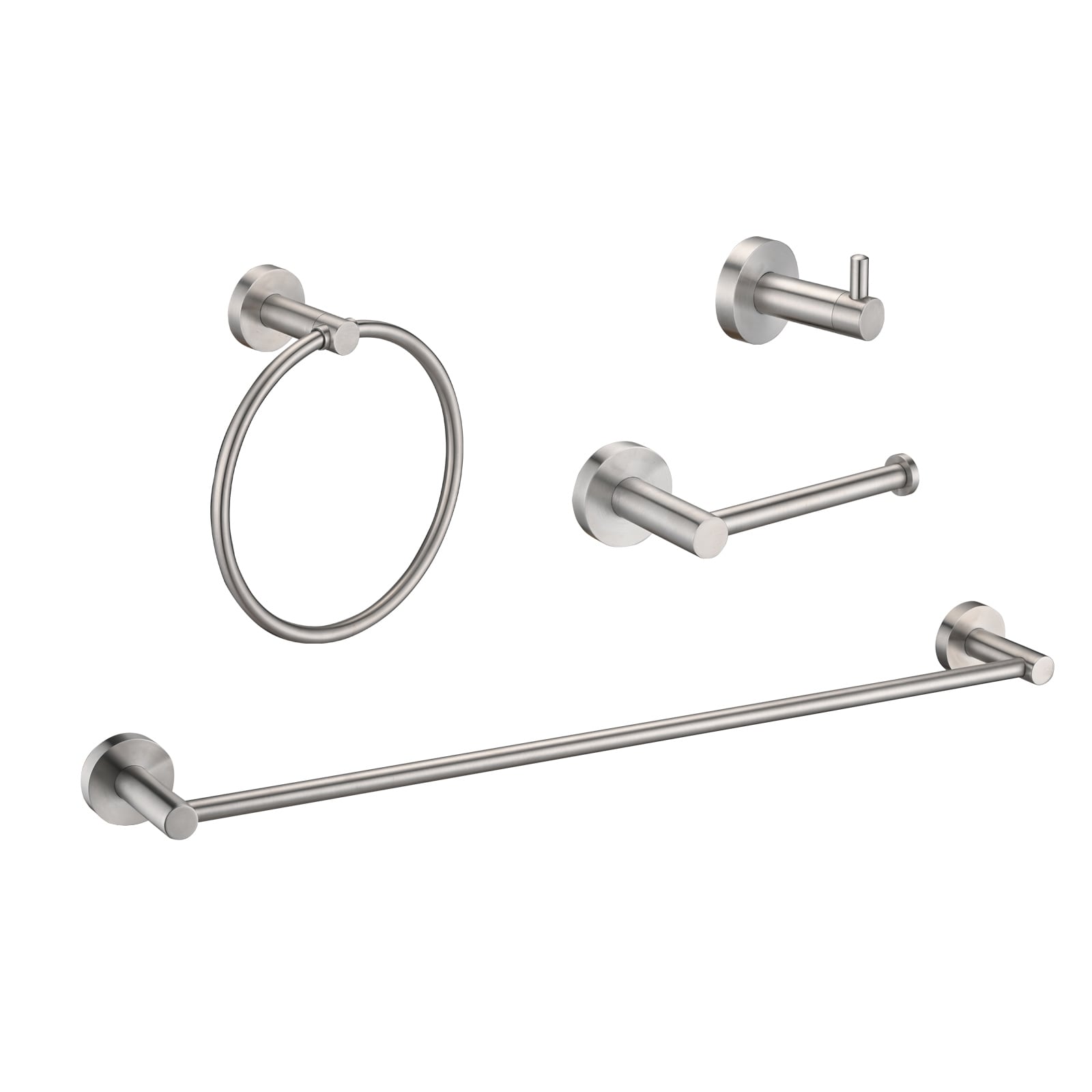 Brushed nickel top bathroom accessories