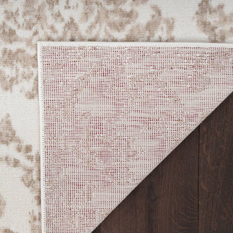 Nourison Jane Farmhouse Vintage Indoor only Damask Area Rug