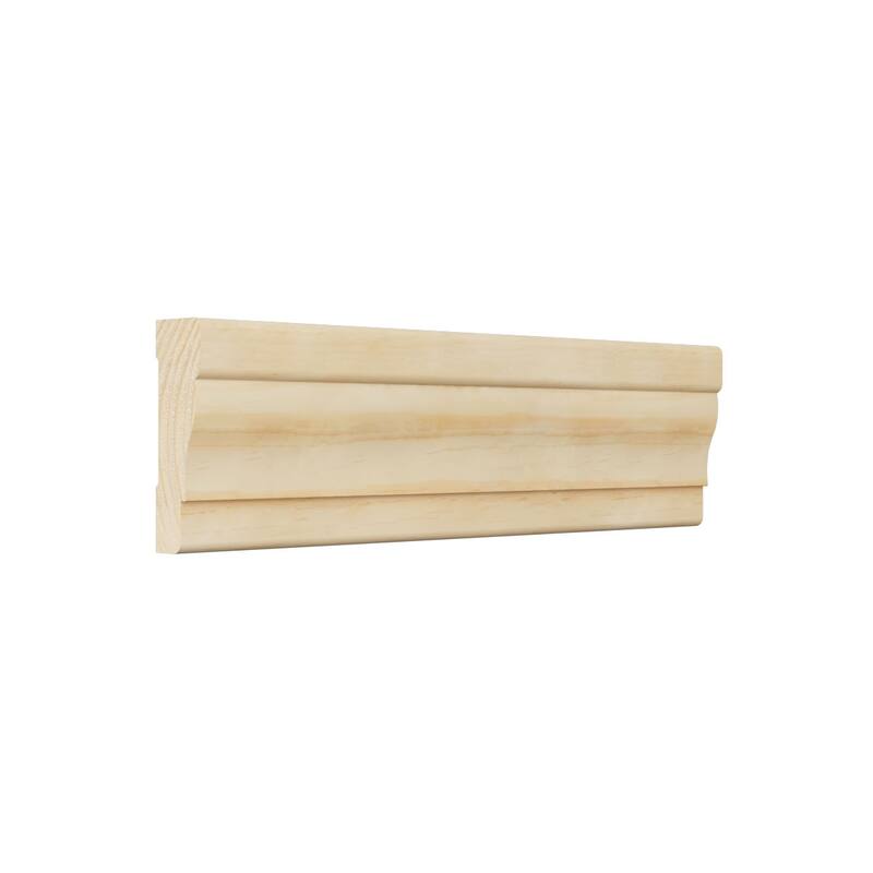 WM356: 11/16-in D x 2-1/4-in W x 96-in L Americraft Solid Hardwood Stain Grade Colonial Casing Moulding