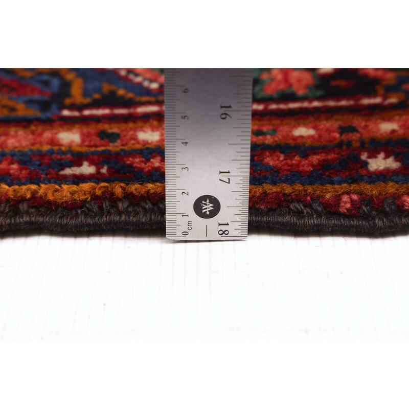 ECARPETGALLERY Hand-knotted Sarabi Dark Red Wool Rug - 6'9 x 9'6