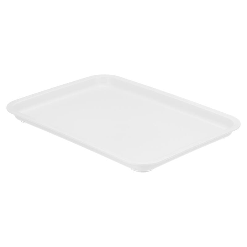 12x9" Fast Food Tray, Plastic Reusable Multi-Purpose Serving Tray White