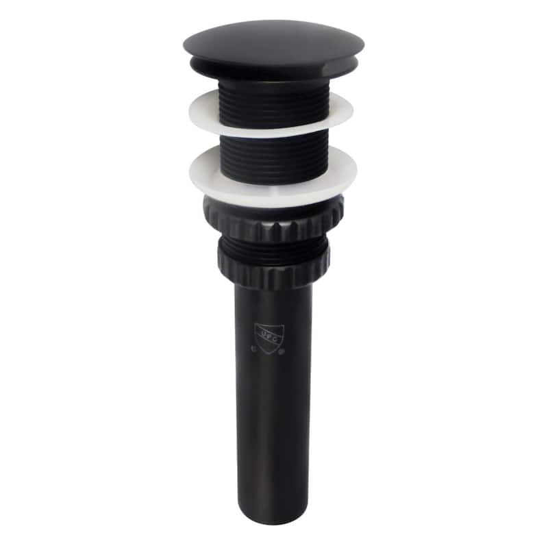 Coronel Brass Push Pop-Up Bathroom Sink Drain - Matte Black