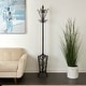 preview thumbnail 1 of 17, Black Metal Vintage Style Coat Rack with Scroll Designs Black