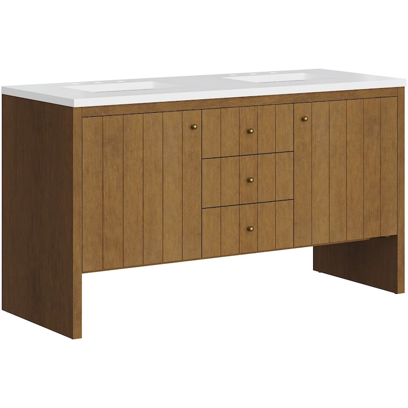 James Martin Vanities 435-V60D-3WZ Hudson 60" Free Standing Double