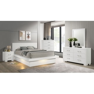 Jessica 5-piece Platform Bedroom Set with LED Light