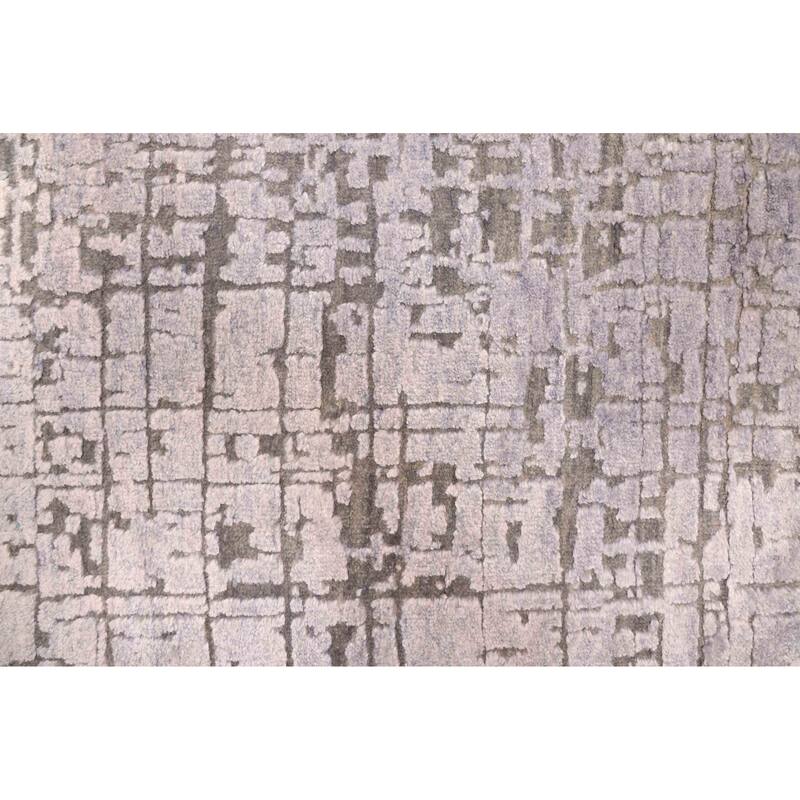 ECARPETGALLERY Hand-knotted Legacy Grey Silk, Wool Rug - 5'11 x 5'11