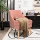 preview thumbnail 5 of 34, Costway Accent Chair Velvet Upholstered Single Sofa with Rubber Wood - 27'' x 25'' x 30''