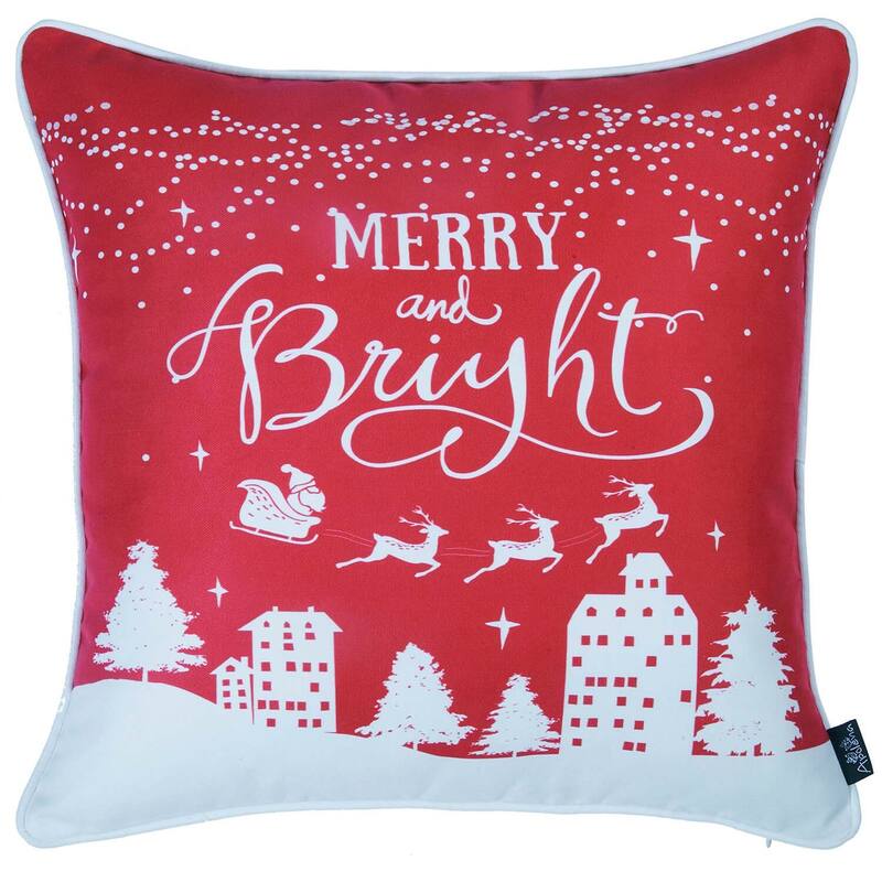 Christmas Throw Pillow Covers (Set of 4)