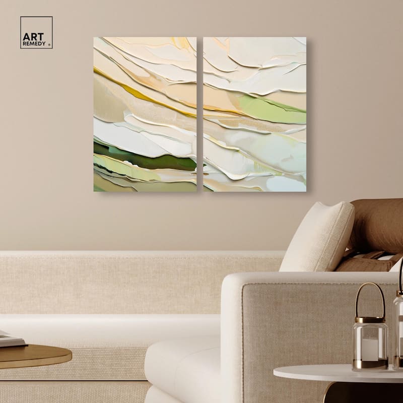 Mossy Glen Canvas Set of 2 by Art Remedy, Gallery Wrapped