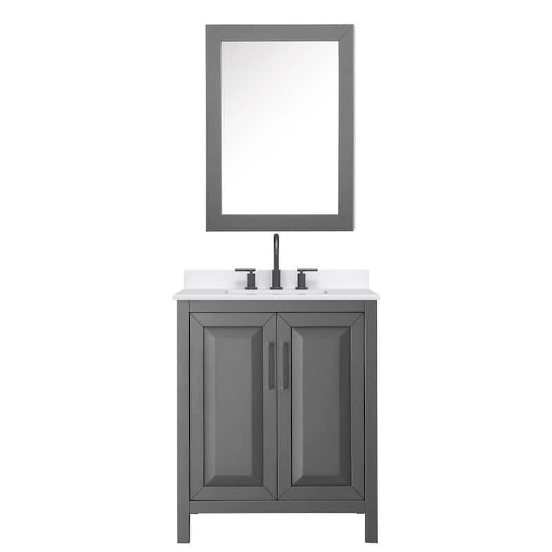 Wyndham Collection WCV252530S-QTZ-US3MED Daria 30" Free Standing