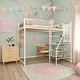 preview thumbnail 2 of 33, Twin Sized Loft Metal Bed with Desk,Multi-functional Storage Design