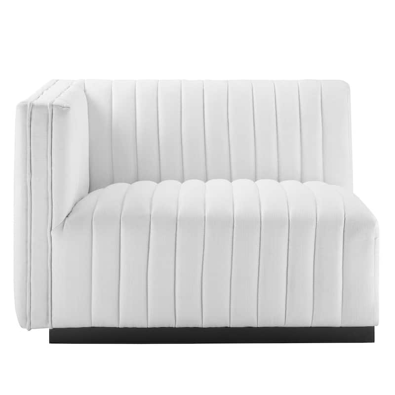 Conjure Channel Tufted Upholstered Fabric 6-Piece U-Shaped Sectional