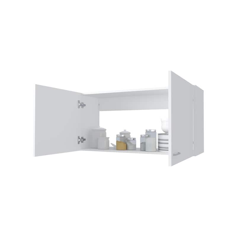 Oklahoma Wall Cabinet in melamine, Two Doors