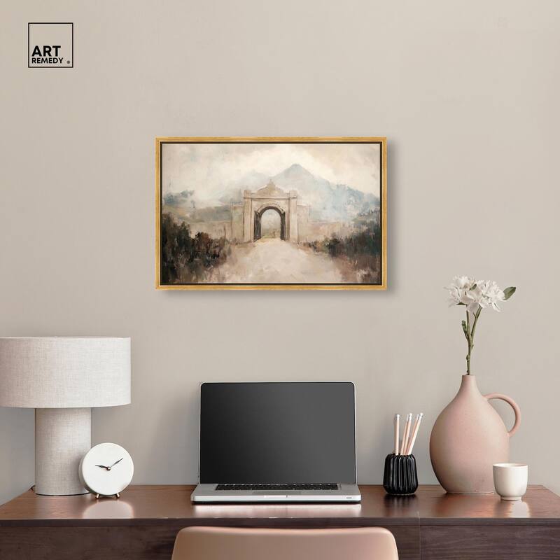 Stone Arch Canvas by Art Remedy