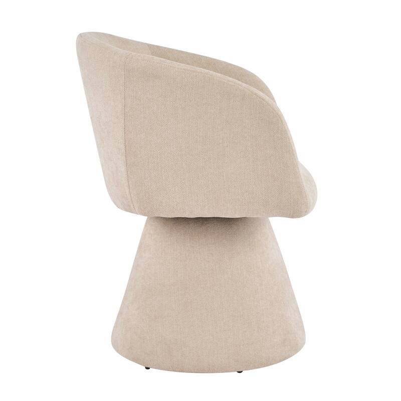 Christopher Knight Home - Melville 7-Piece Upholstered Swivel Dining Set with 84" Rectangular Pillar Base Dining Table