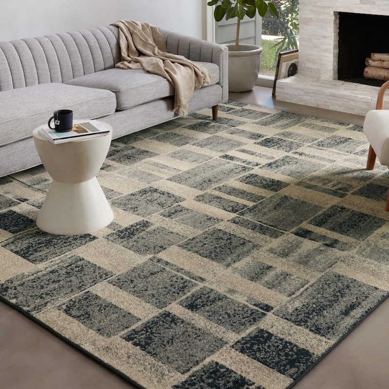 Alexander Home Bradford Modern Industrial Area Rug
