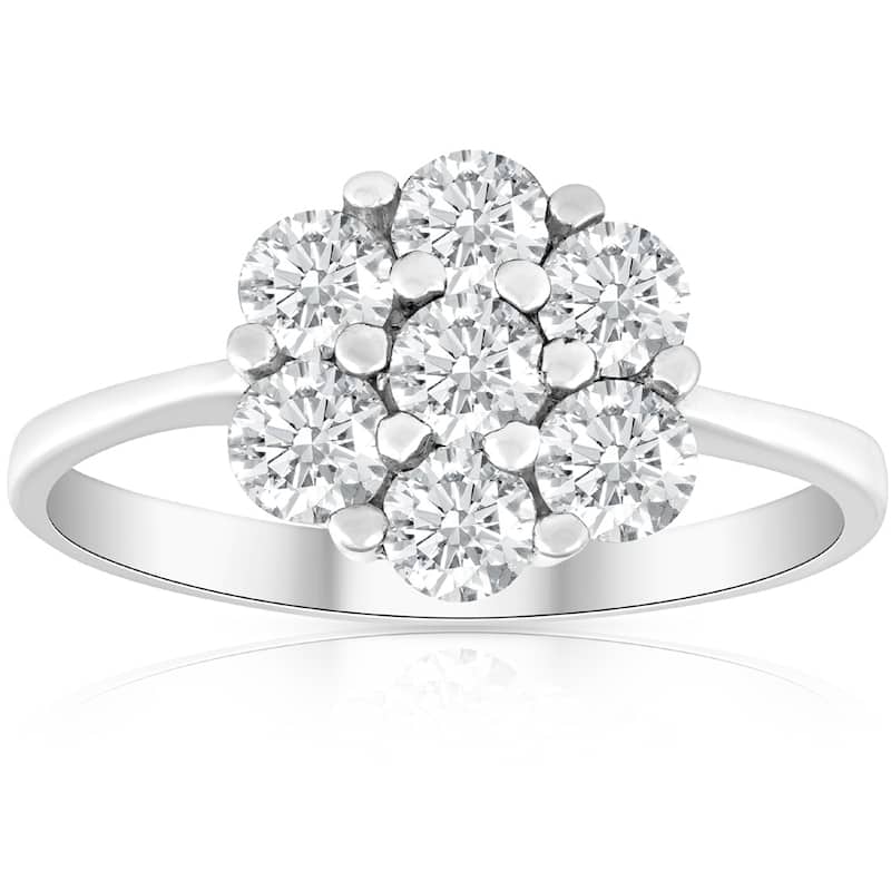 Bliss Diamond 1 1/2Ct Diamond Ring in White Gold - 9
