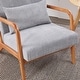preview thumbnail 17 of 19, Mid-century Modern Accent Chair with Upholstered Pillow