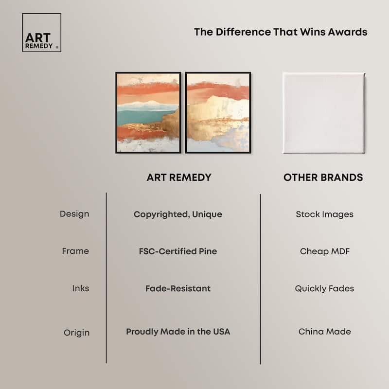 Earthy Glow I Canvas Set of 2 by Art Remedy
