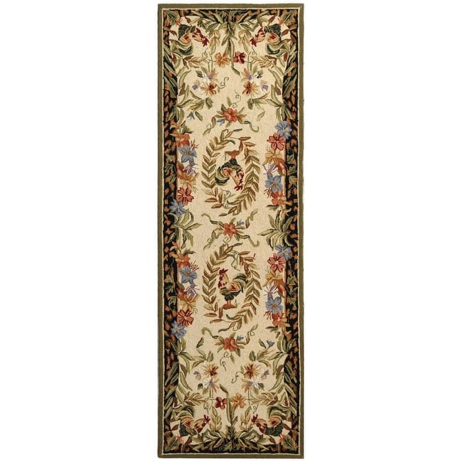 SAFAVIEH Handmade Chelsea Asmaa French Country Rooster Wool Rug