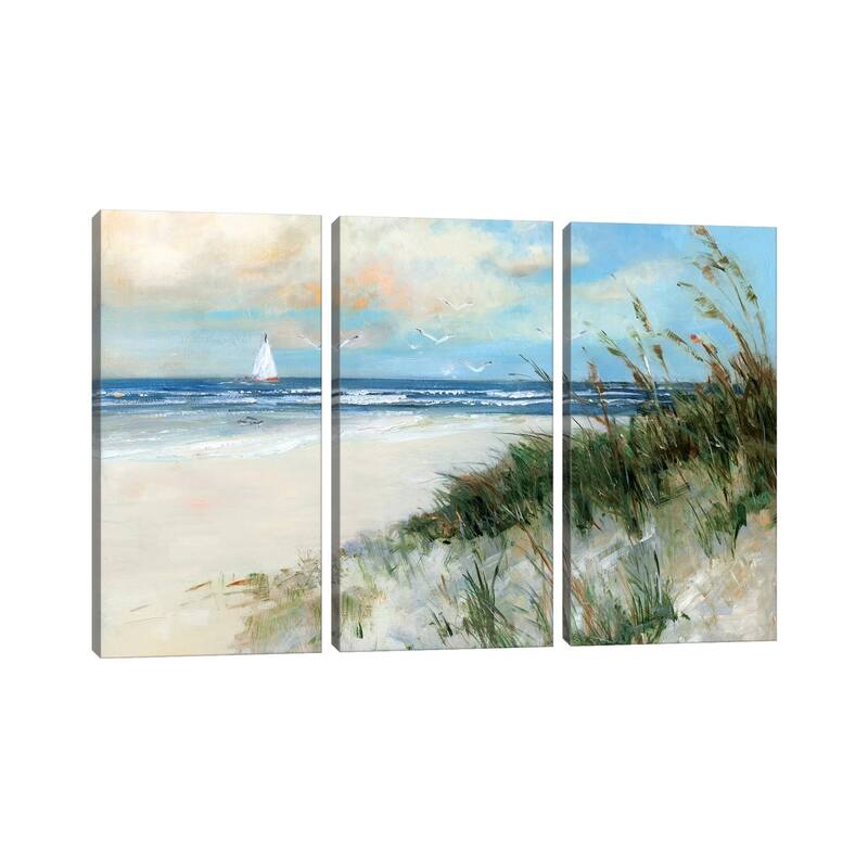 iCanvas "Oak Island Sunrise" by Sally Swatland 3-Piece Canvas Wall Art Set