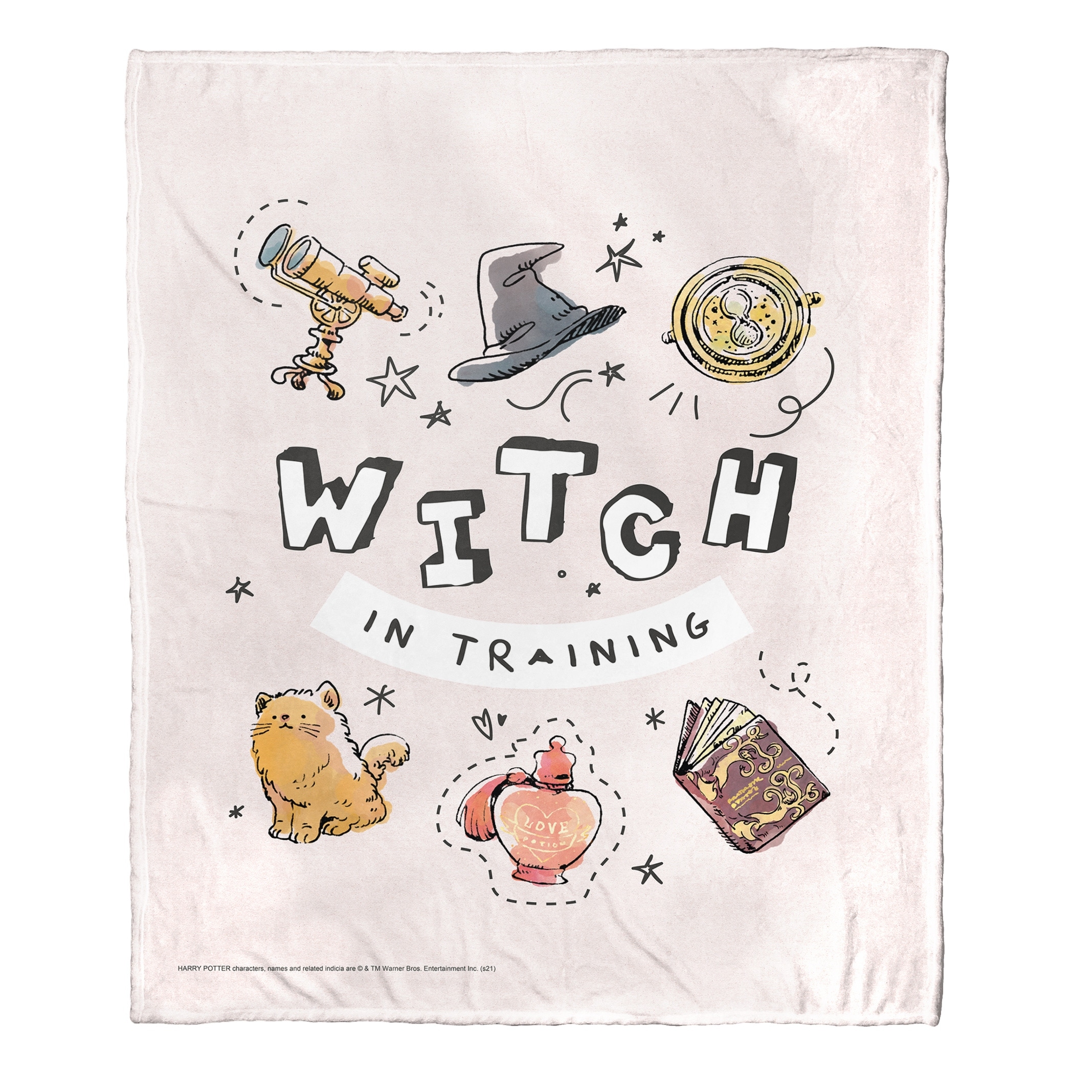 Warner Brothers Harry Potter Witch in Training Silk Touch Throw Blanket