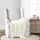 preview thumbnail 1 of 8, Lush Decor Reyna Soft Knitted Ruffle Baby/Toddler All-Season Blanket - 40" x 30" Ivory