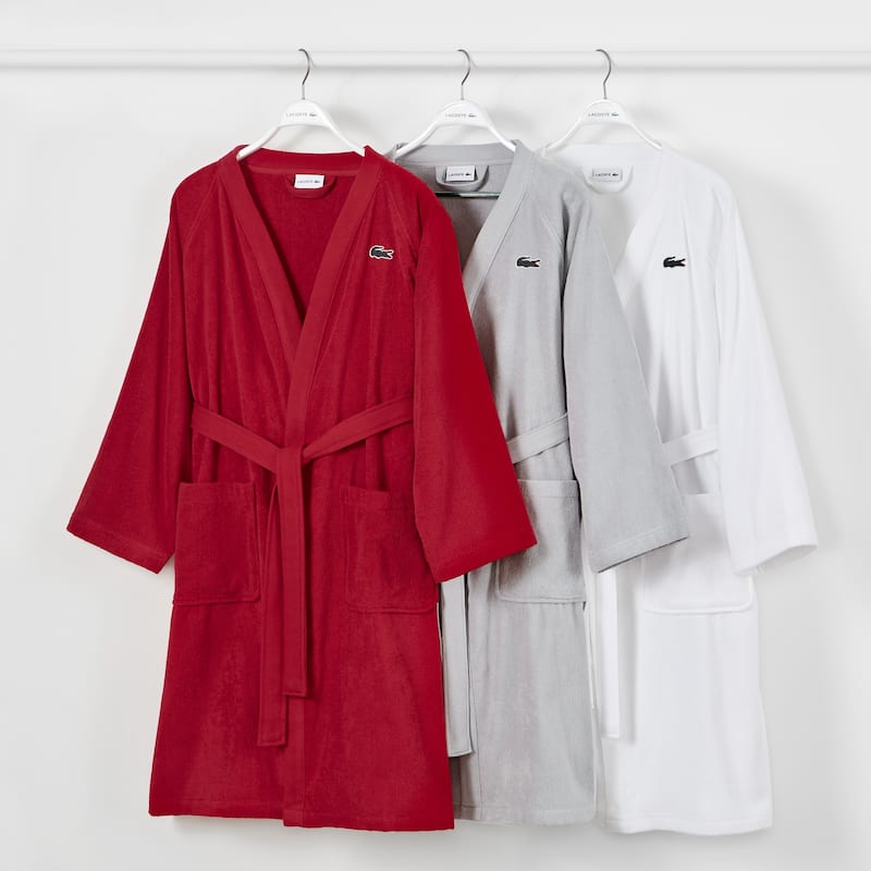 Lacoste 100% Cotton Classic Pique Bath Robe