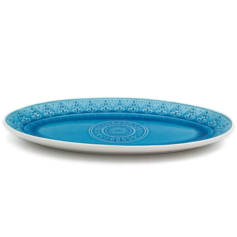 Euro Ceramica Fez 14.5" Oval Platter