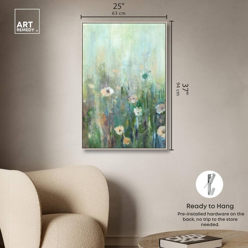 Harmony Green I Canvas by Art Remedy
